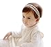 Asufegucd Baby Toddler Elastic Chiffon Flower Headbands Princess Girls Hand Sewing Beads Flower Headwear Nylon (QJ318)