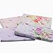 Sewing Cotton Fabric Fresh Floral Rose Quilting Bundle Fabric for Patchwork and Crafts 4 Designs Size 18