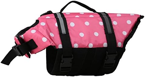 colorofthewind Pet Dog Life Vest Jacket Swimming Float Coat Adjustable Buoyancy Aid Flotation Device