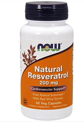Now natural resveratrol 200 mg,60 veg capsules