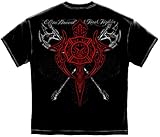 Firefighter T-shirt Elite Breed Crossed Axes Fire Fighter