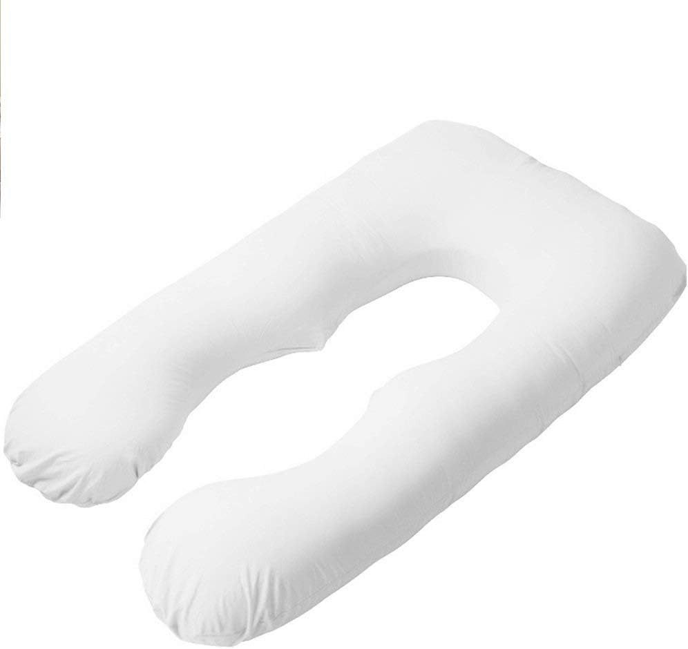 HOMFY Pregnancy Pillow 140X78 CM U Shaped Body Pillow, Soft Cushion Pillow, Nursing Pillow, Made from Cotton