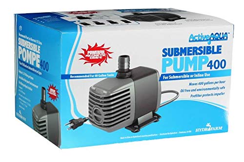 Hydrofarm (4) Active Aqua 400 GPH Submersible Hydroponics Aquarium Water Pumps