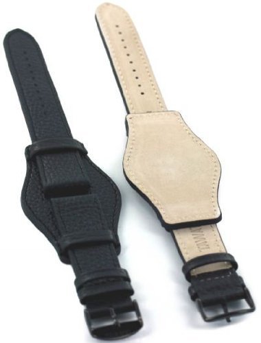 TAWATEC German Bund Style Leather Watchstrap 22mm