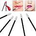 Miayon 100 pcs Disposable Lipbrush Lip Gloss Brush Wands Lipstick Gloss Applicators Makeup Tool