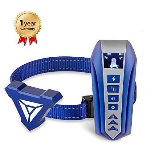 ATRINERAZ Dog Training Collar with Remote, Rechargeable and Waterproof Dog Training Collar with Remote Adjustable Vibration and Beep,Safe Dog Collar for Small, Medium and Large Dogs