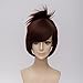 netgo Brown Cosplay Wig with Ponytail Heat Resistant Custome Halloween Wigs for Women Girls