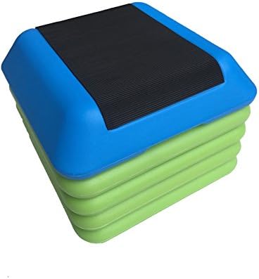 IUNNDS 12" High 5 Level Exercise Step Adjustable Workout Training Aerobic Step