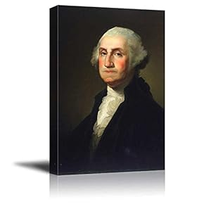 Portrait of President George Washington by Rembrandt Peale Giclee Canvas Prints Wrapped Gallery Wall Art | Stretched and Framed Ready to Hang - 12" x 18"