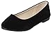UJoowalk Womens Solid Pointed Toe Ballet Slip on Flat Shoes