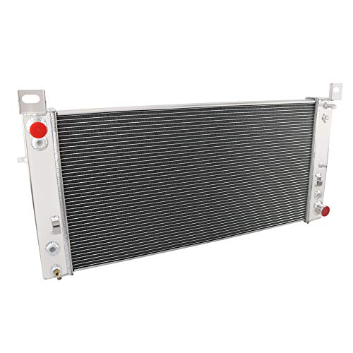 OzCoolingParts 3 Row Core Full Aluminum Radiator for 1999-2012 00 01 02 03 07 08 09 11 Chevy GMC Silverado 1500 2500 Suburban/Tahoe/Yukon/Escalade 4.8L 5.3L
