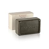 Dead Sea Mud Soap Revitalizing Natural – Nourishing Mineral Bar Soap for Face and Body – Lemongrass Soap Infused with Jojoba Oil, Borage Oil, Calendula Oil, Olive Fruit Oil by SEAMANTIKA