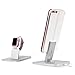 Twelve South HiRise Deluxe for iPhone/iPad/Smartphone, Silver | Adjustable Charging Stand w/Lightning + MicroUSB Cables