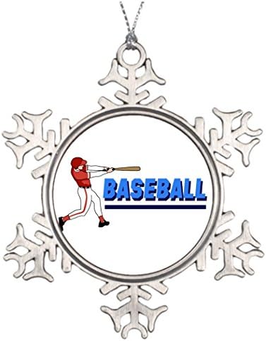 Personalised Christmas Tree Decoration Baseball Decorative Snowflake Ornaments
