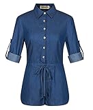 VIISHOW Sexy Half Sleeve Denim Jeans Jumpsuit Bodysuit Shorts Romper Playsuit