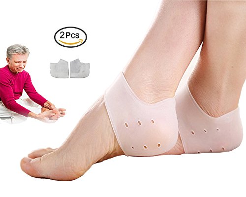 Dr.K.B Gel Heel Protectors for Plantar Fasciitis (Heel Pain) Honeycomb silicone breathable Advanced Material Technology, Comfortable, Durable! Rapid Heel Pain Relief , Reusable (1 pair)