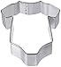 R & M Baby Bodysuit Tinplated Onesie/Sleeper Cookie Cutter, 4-Inch, Silver