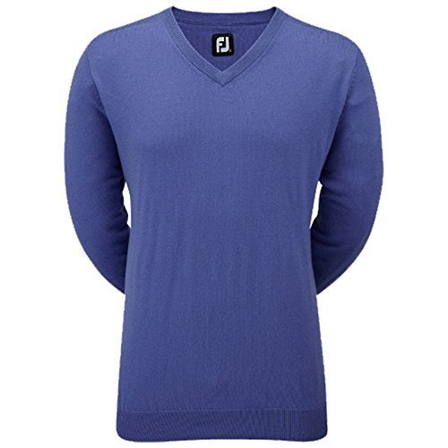 Footjoy Mens Lambswool V Neck Sweater Pullover Jumper Top