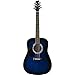 Stagg SW201 3/4 LHBLS Left Handed, 3/4 Size Dreadnought Acoustic Guitar - Blueburst