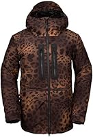 Volcom Men's Stone Gore-tex 2 Layer Laminate Snow Jacket, Cheetah