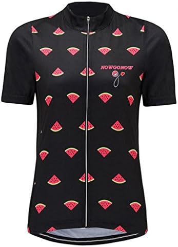 NEW JIASHUO Nowgonow Watermelon Women Pro Cycling Jerseys-M