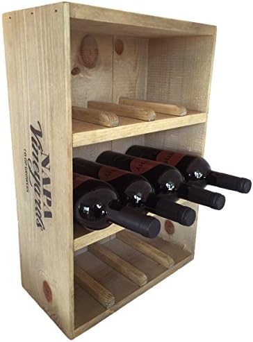 Rustic Wall Co. Vintage Wine Crate 12-Bottle Wine Rack