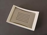 Zojila Sonoma Stainless Steel Soap Holder and Dish, Large, Ivory