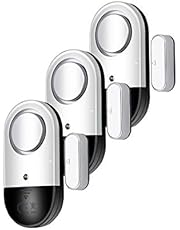 120 DB Loud Door and Window Open Alarm Sensor 3 Pack for Kids, Dementia Patients Safety, Wireless Security Alarms Keep Your Home, Pool, Cabinet, Business Safe