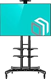 ONKRON Mobile TV Stand with Wheels Rolling TV Cart for 55 to 80 Inch LCD LED Flat Panel TVs (TS1881)