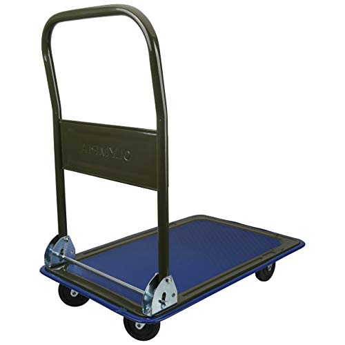 image for Olympia Tools 85-180 300LB Folding Rolling Flatbed Cart Hand Platform 