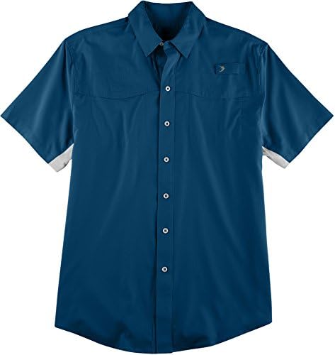 Reel Legends Mens Short Sleeve Mariner Shirt Small Poseidon