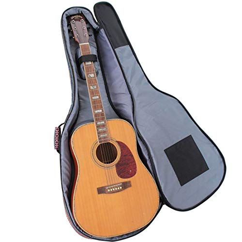 ZHRUNS Guitar Bag Bohemian Acoustic Guitar Case Soft Foam Padded 40/41 Inch Guitar Gig Gag Backpack with Neck Protector Pillow Pad,Dual Shoulder Strap&pocket (Color stripe) - Thumbnail 2