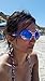 V.W.E. Vintage Sunglasses UV400 Bold Retro Oval Mod Thick Frame Sunglasses Clout Goggles White USA American Flag (Blue Mirror Lens)