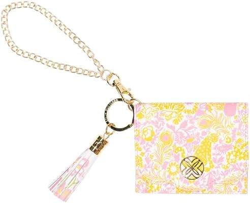 Amazon.com: Lilly Pulitzer Snap ID Card Case, Cute Blue Keychain