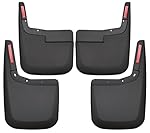 Husky Liners 58446 Mud Guard Set 4 pc. Black Fits Models w/o Fender Flares Front And Rear Incl. Installation Kit Mud Guard Set