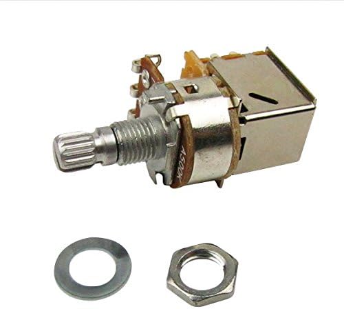 Musiclily Metric A500k Push Pull Guitar Pots Audio Taper Short Split Shaft Potentiometers for Electric Guitar or Bass(2 Pcs) - Image 4