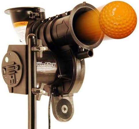 Heater Sports PowerAlley Baseball Lite-Ball Pitching Machine + 12 Balls PA99