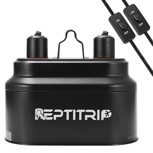 REPTITRIP Dual Reptile Heat Lamp