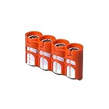 Storacell by Powerpax SlimLine CR123 Battery Caddy, Orange, Holds 4 Batteries