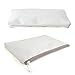 Aspire 12-Pack White Canvas Zipper Bags for Painting DIY Fabric Bag 6 3/4