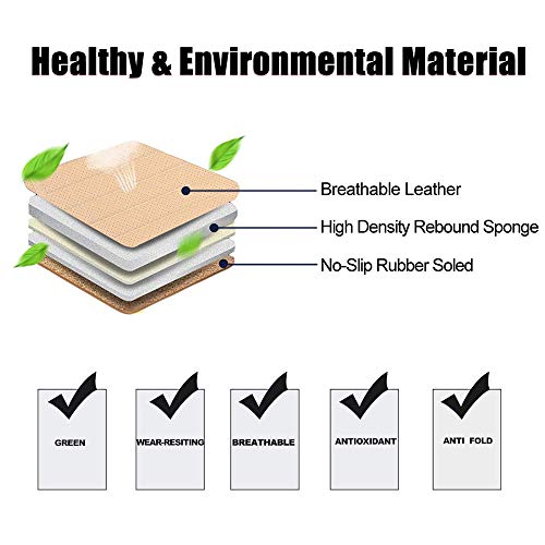 D-Lumina Breathable PU Leather Bottom Car Seat Covers Cushion, Front and Rear/Back Row Bench Pads Mats for Vehicle Interior Chair Protector, Universal for Four Season, Beige (Tan), 3-Pack