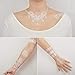 COKOHAPPY 4 Sheets White Lace Wedding Bridal Butterfly Mandala Flower Look Real Flash Temporary Tattoo