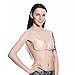 Self Adhesive Bra, Silicone Push Up Strapless Bras, Backless Reusable Invisible Drawstring Bra by Comfy Vicky (A Cup, Beige)