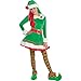 Women's Elf Costume Set - Large (10-12), 1 Set - Perfect For Holiday Dress-Up, Seasonal Plays, And Festive Events
