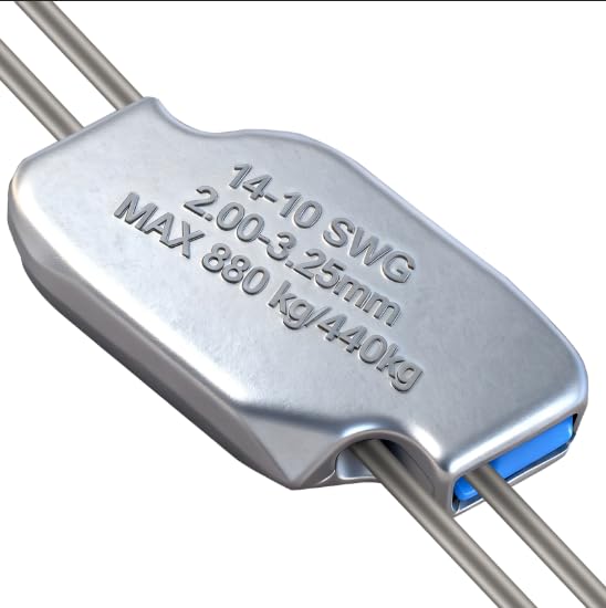 Photo 1 of Medium Wire Joiner 14-10ga. 100ct, Connecting 14-10 Gauge Wire, High Tensile, Reusable, Tool-Free, Wire Joiner for Agriculture, Electric Power, Construction Applications