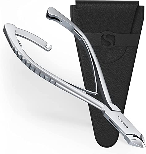 Suvorna 4.5" Cuticle Remover - Nail Clippers for Thick Nails, Toe Nail Clippers for Thick Nails, Back Lock Cuticle Cutter for Babies, Men, Women - Cuticle Trimmer, Cuticle Nipper, and Nail Cutter.