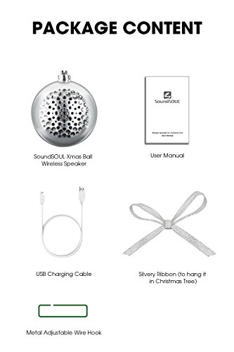 image for SoundSOUL Christmas Ball Wireless Speaker-Mini Bluetooth Speaker with 