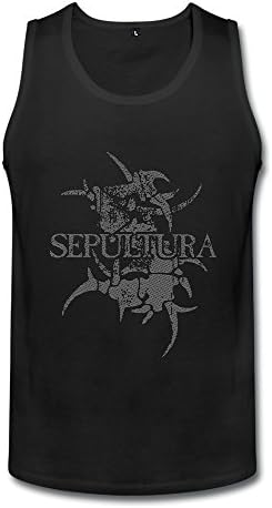 TIANYI Men Sepultura Band Logo Jersey Tank Tee Shirts
