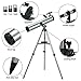ToyerBee Telescope 76mm Aperture 700MM, with 3 Eyepieces H20mm H12.5mm H4mm&Tripod&Finder Scope&Moon Mirror, 70X-350X Magnification- Reflector Telescope for Kids& Students&Adults&Astronomy Beginners