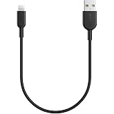 Anker Powerline II Lightning Cable, MFi-Certified (1FT,Black) | USB Charging and Sync, Compatible with iPhone 11 Series / SE / XS / XR, and More